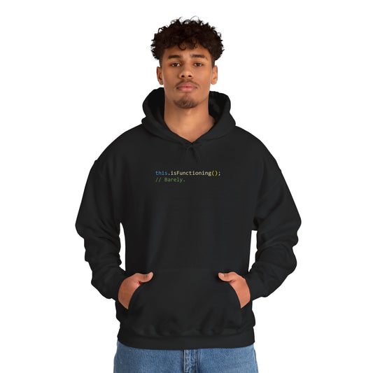 Barely Functioning Developer Hoodie